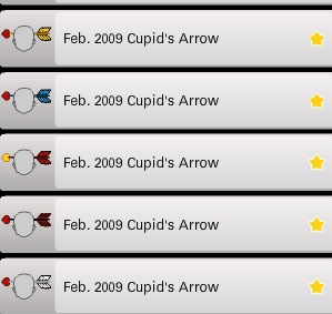 February 2009 Cupid arrow