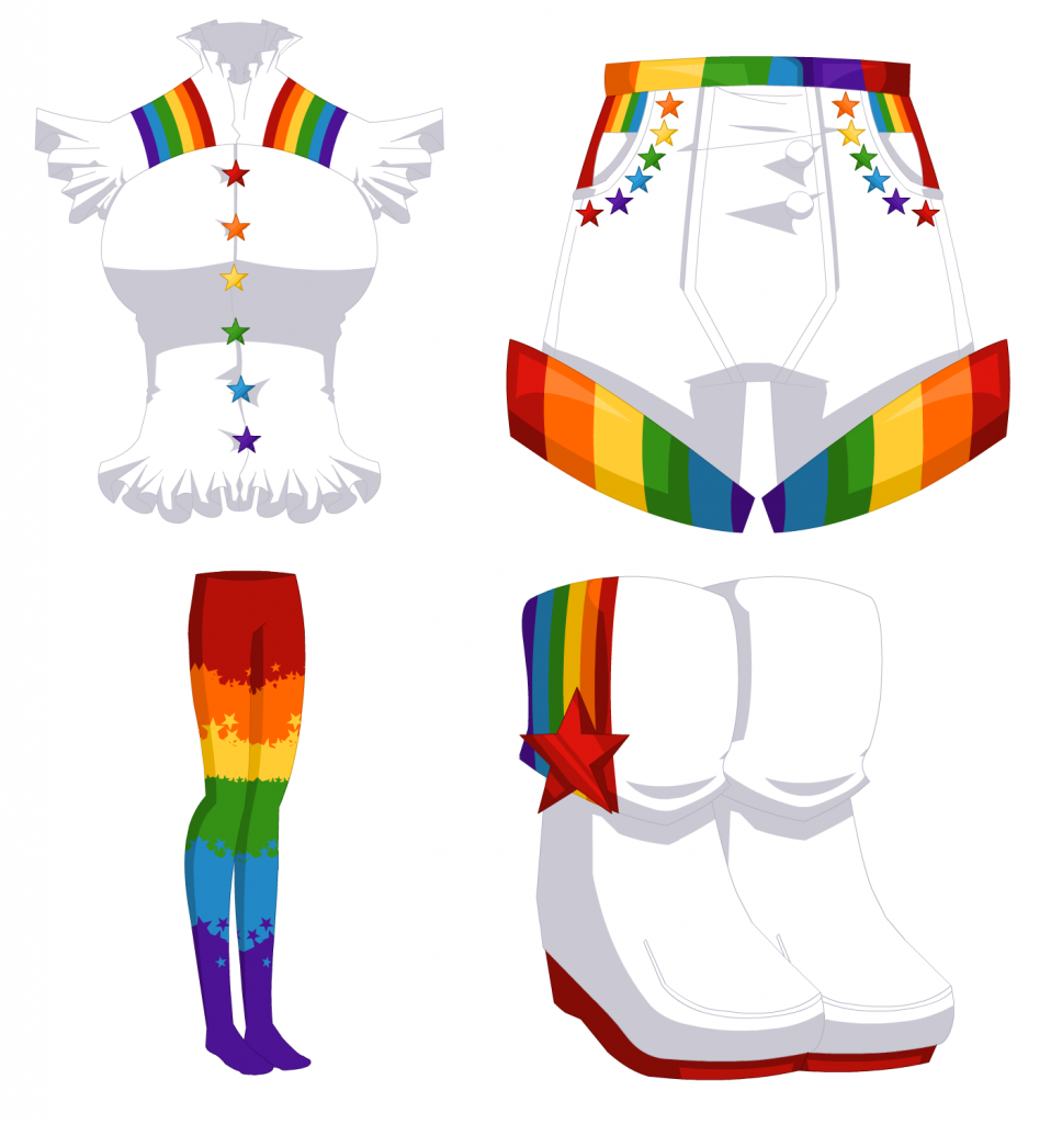 Rainbow Box - Female Outfit 006